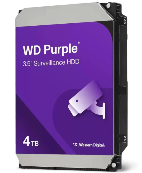 Жесткий диск HDD 4,0Tb WD WD44PURZ Purple,5400rpm,128Mb