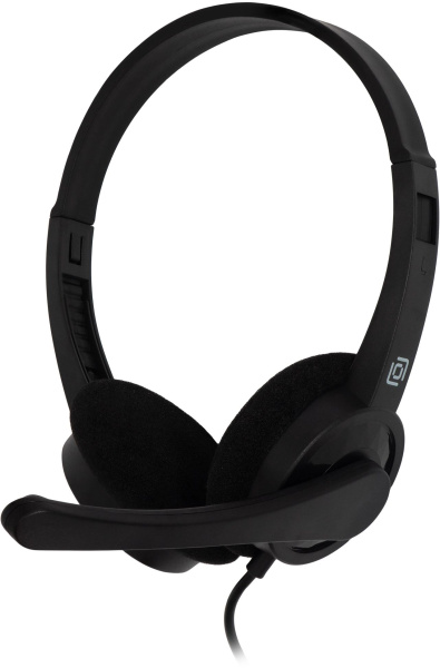 Гарнитура проводная Оклик HS-M600 накладные, кабель 1.8м, Черный