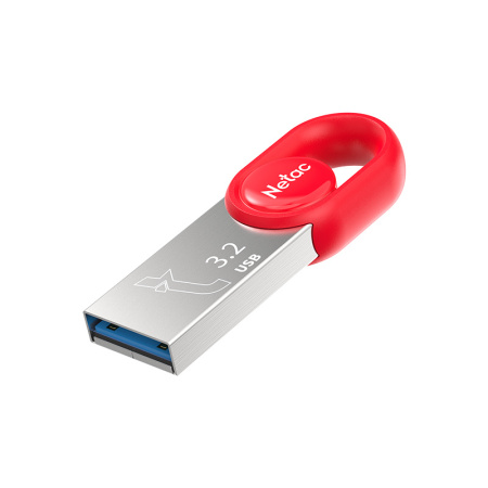 Флеш-накопитель USB3.0 128Gb Netac UM2 (NT03UM2N-128G-32RE) красный