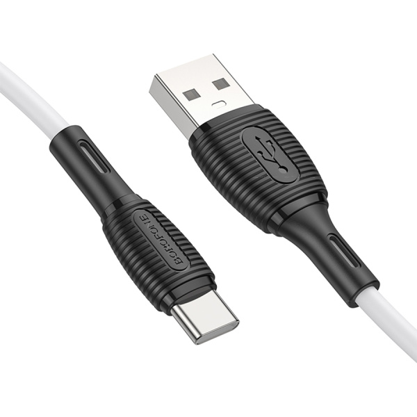 Кабель USB Type-C (m) - USB(m) BOROFONE BX86, 1м, 3.0A, белый