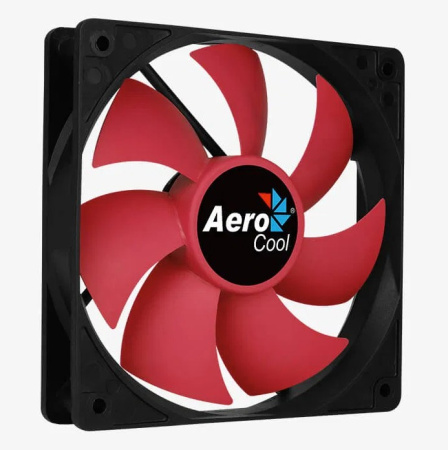 Кулер в корпус 120х120х25 Aerocool Force 12 PWM Red (sleeve,500-1500rpm,4pin)