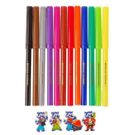 Фломастеры 12цв. Мульти-Пульти "Енот во Франции"  WP_10716