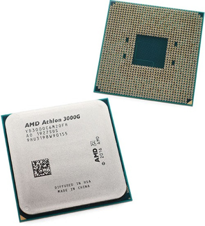 Процессор AMD AM4 Athlon 3000G (2ядра/4потока*3,5ГГц,4Мб,Vega3,35Вт) oem