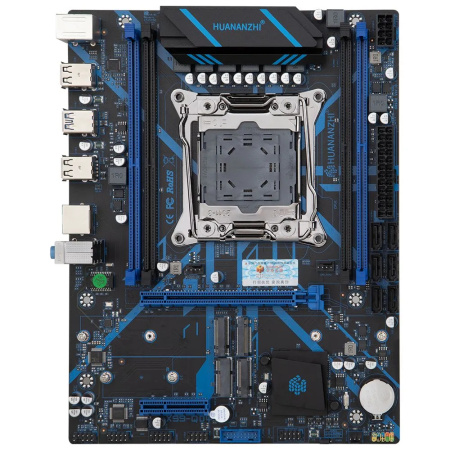 Мат.плата S2011V3 Huananzhi X99-QD4 3.0 с процессором Xeon E5-2680v3 (mATX,4DDR4,PCI-E,3M.2,M.2 для WiFi,PC2400,CPU TDP 120Вт)