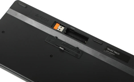 Клавиатура Беспроводная A4Tech Fstyler FBK25 радиус действия до 10м, черный/серый