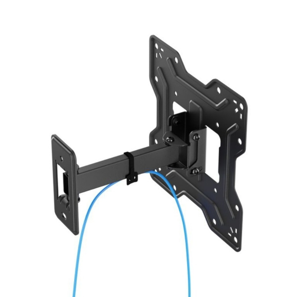 Кронштейн ITECHmount LCDN822 черный настенный,для тв,23-43",до 30кг,от стены 50-202мм,с функцией наклона и поворота ＋5°～-10°,поворота 90° вправо / 90°