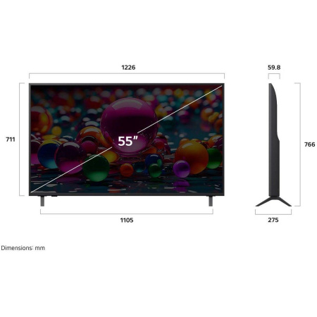 55" Телевизор LED LG 55UA75009LA.ARUG
