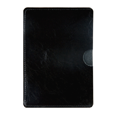 Обложка-карман для паспорта OfficeSpace, кожа, черный 311115