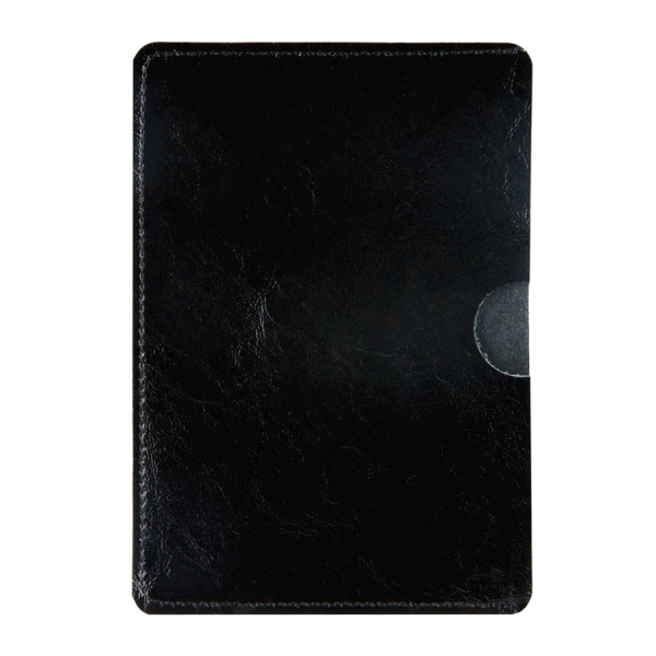 Обложка-карман для паспорта OfficeSpace, кожа, черный 311115