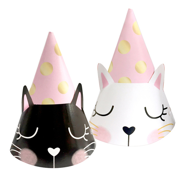 Колпаки "Кошка Мэри" с ушками, 6 шт. (200205)