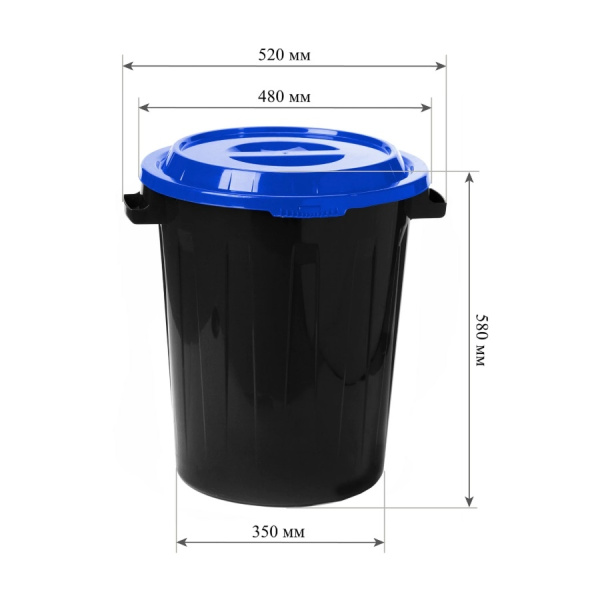 Контейнер мусорный 60л IDEA  М2393