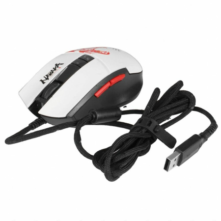 Игровая мышь USB A4Tech Bloody L65 Max оптическая, 12000dpi, 6кн, White