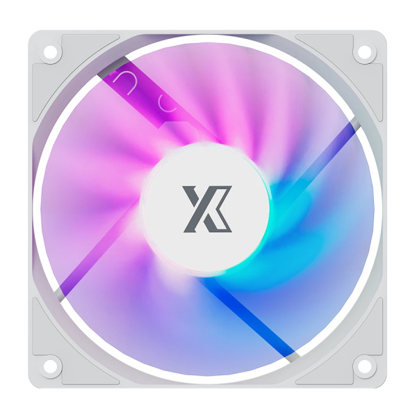 Кулер в корпус 120х120х25 XASTRA FC120W FRGB White (1200prm/FRGB/Molex+3pin) bulk [FC120-1WF-SBP-GL]