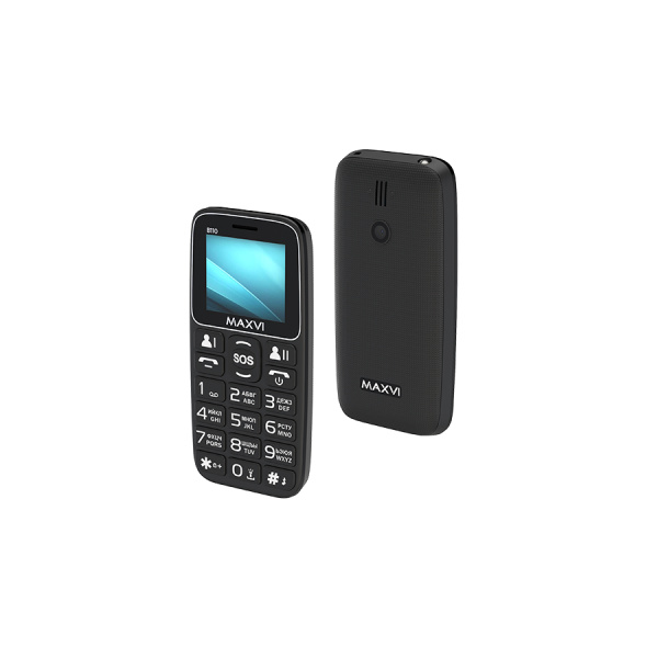 Сотовый Maxvi B110 Black 2sim/1.77"/160*128/microSD/Bt/1000мАч/моноблок