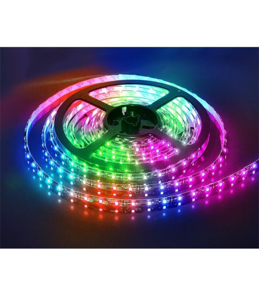 лента светодиодная 12в, 5050, 60шт/м, 14.4вт/м, RGB, IP65