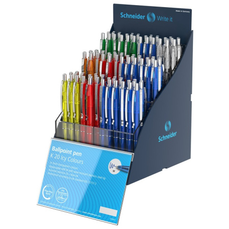 Ручка шариковая SCHNEIDER "K20 Icy Colours" 1,0мм, автомат. корпус ассорти (304262)