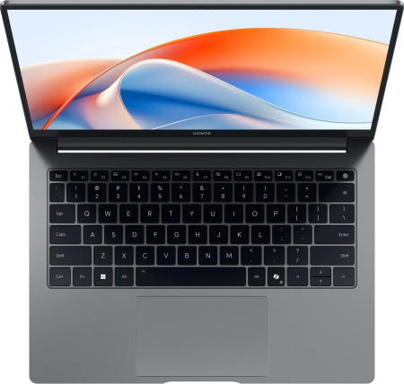 Ноутбук Honor MagicBook X14 Plus 2025 FermiB-5611 Core 5 220H 16Gb SSD1Tb Intel Iris Xe graphics 14" IPS WQXGA (2880x1800) Windows 11 Home grey space WiFi BT Cam (5301ALWA)