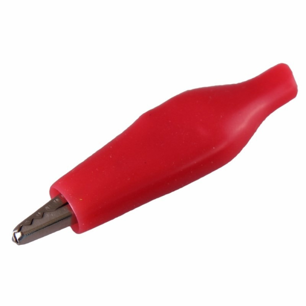 Зажим крокодил 36мм, 5а, красный, Rexant 16-0002