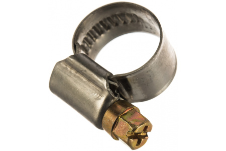 Хомут червячный 10..16мм, 12*0.6мм, нержавеющая сталь, крестовой шлиц, Fortisflex PL-12 (10-16)/W2