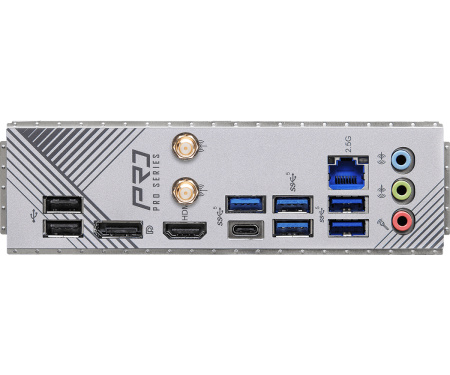 Мат.плата S1700 B760 ASRock B760 PRO RS/D4 WIFI (ATX,4xDDR4,3M.2,3PCI-E16,PCI-E,DP,HDMI,PC5333,Wi-Fi)