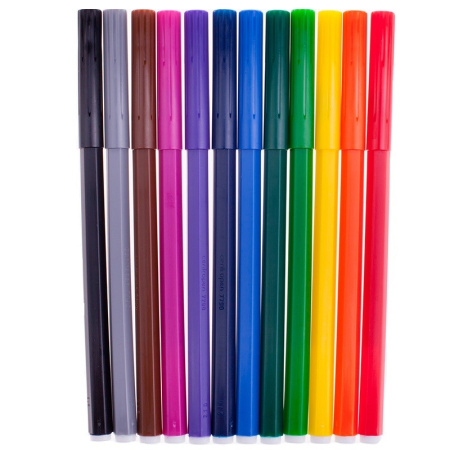 Фломастеры 12цв. CENTROPEN "Пингвины" смываемые (777901286)