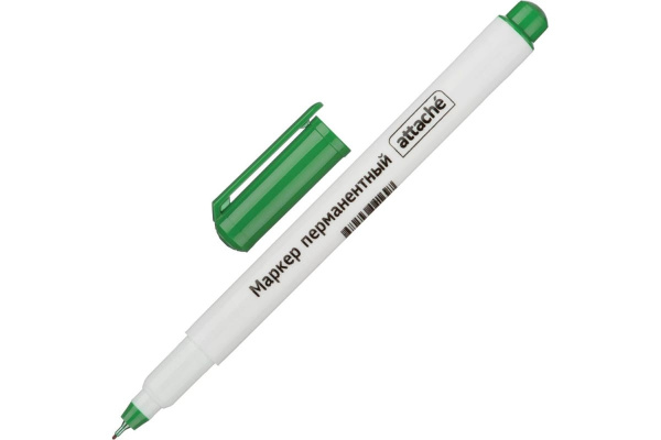 Маркер перманентный ATTACHE 0.5мм., зеленый (954121)