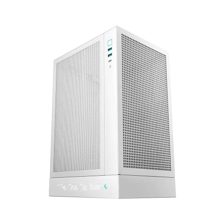 Корпус MINI-ITX Б_БП Deepcool CH170 DIGITAL WH (2*USB3.0,Type-C,Audio,TG,белый)
