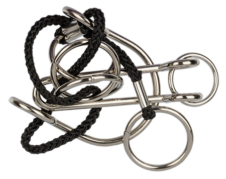 Головоломка металлическая  "DELFBRICK" DLM-42 1 шт "Веревочный лабиринт" 6 элемент.