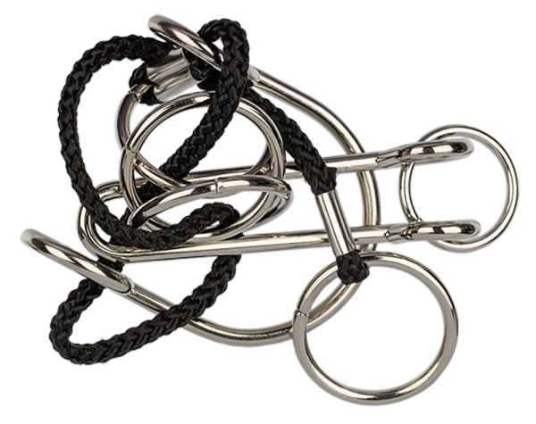 Головоломка металлическая  "DELFBRICK" DLM-42 1 шт "Веревочный лабиринт" 6 элемент.