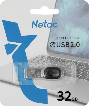 Флеш-накопитель USB2.0 32Gb Netac UM2 (NT03UM2N-032G-20BK) черный