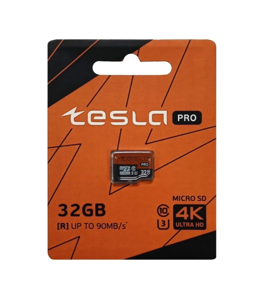 Карта памяти MicroSDHC 32Gb TESLA C10/UHS-I U3 [TSLMSD32GU3] (без адаптера)
