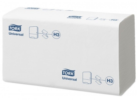 Полотенце бумажное TORK Universal, (Система H3). ZZ сложение,  250листов, 120108 Полотенце бумажное TORK Universal, (Система H3). ZZ сложение,  250листов, 120108