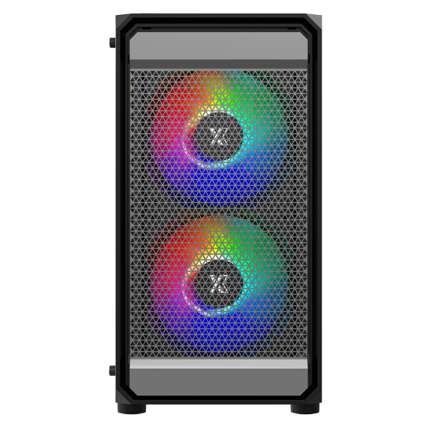 Корпус mATX Б_БП XASTRA A303M 3FRGB Black (USB3.0,Audio,TG,черный,1х120мм,2х140мм FRGB)[A303M-2FC14F-1FC12F]