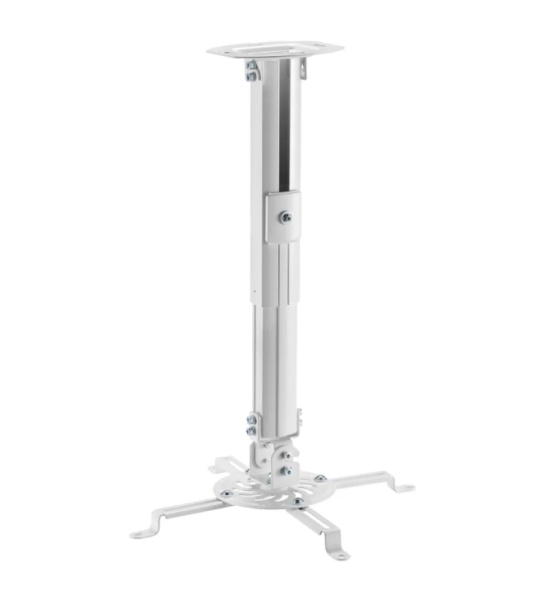 Кронштейн для проектора ITECHmount PRB-07 белый настенный\потолочный, наклон: +15°~-15°, поворот: +15°~-15°, до 13.5 кг, от стены\потолка 380-580 мм, 