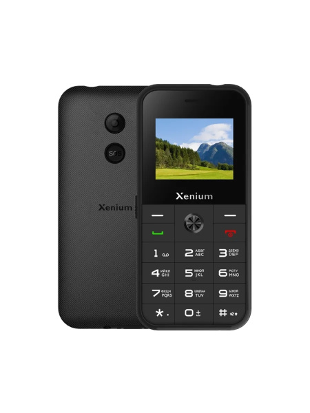Сотовый Xenium X718 Black 2sim/1.77"/160*128/microSD/0.3Мп/Bt/1000мАч/моноблок
