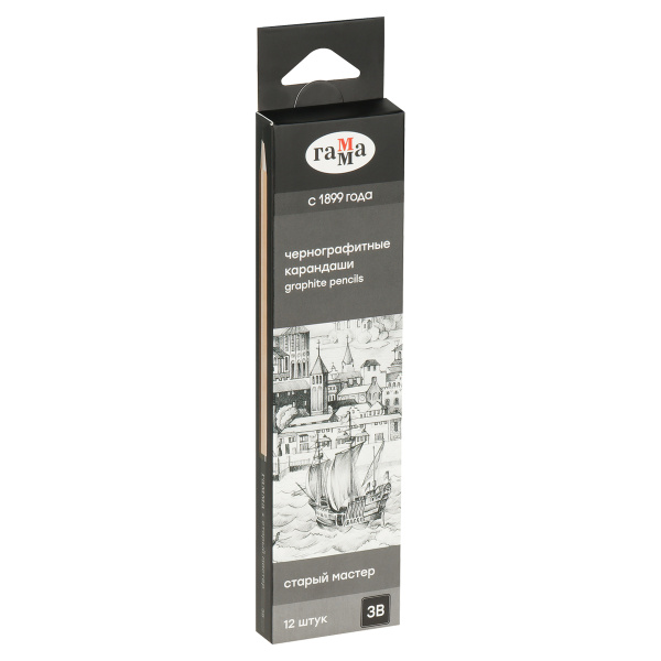 Карандаш ч/гр. Гамма "Старый мастер" 3B (170322_3B)