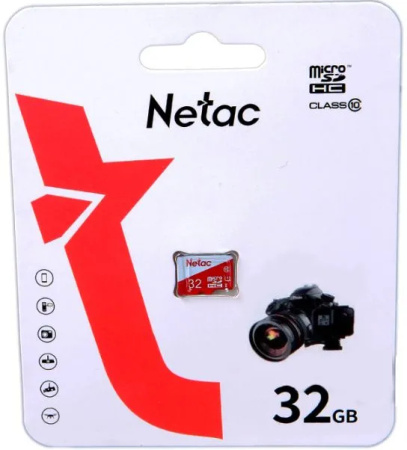 Карта памяти MicroSDHC 32Gb Netac P500 ECO Class10 U1 [NT02P500ECO-032G-S](без SD адаптера)