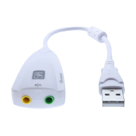 Звуковая карта USB 5H HT-03S 7.1  Белый