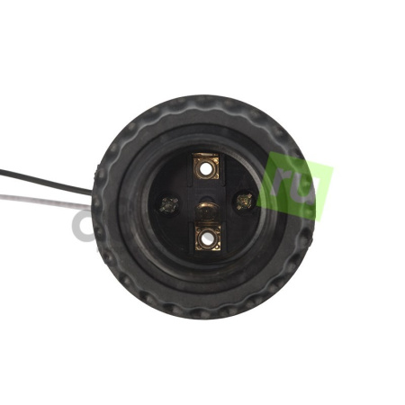 Патрон электрический Е27, с проводом, черный, Rexant 11-8876