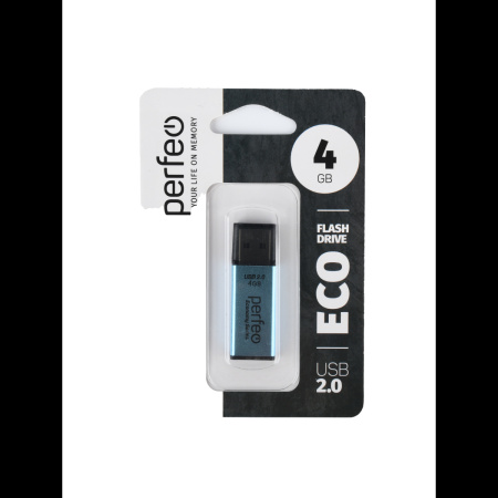 Флеш-накопитель USB2.0 4Gb Perfeo E03 (PF-E03N004ES) синий