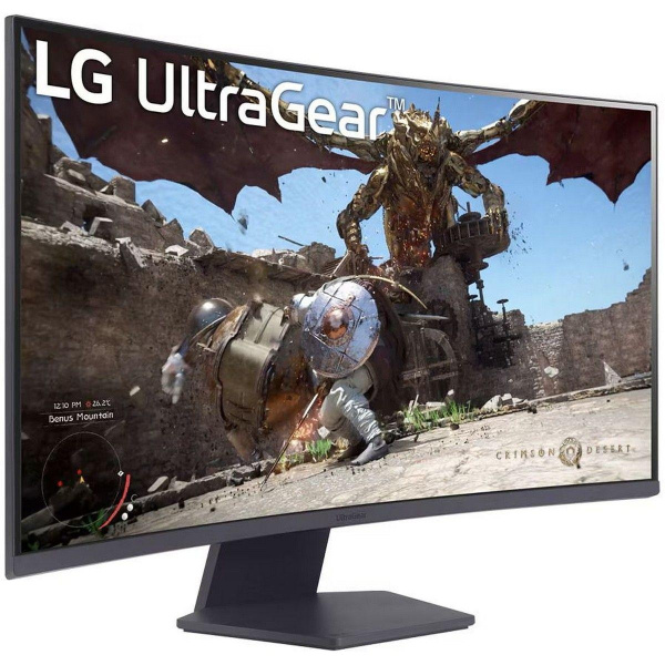 Монитор 31.5" LG 32GS60QC-B Black (VA, 2560x1440, HDMI+HDMI+DP, 1 ms, 178°/178°, 300 cd/m, 3000:1, 180Hz, Curved 1000R)