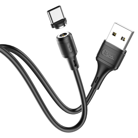 Кабель USB Type-C (m) - USB(m) HOCO X52 1м, 3.0A, черный, магнитный
