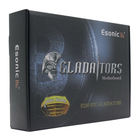 Материнская плата Esonic Bad Pack B250-BTC-Gladiator LGA 1151 ATX 2хDDR4 PCI-Ex16 11xPCI-Ex1 HDMI VGA RTL {20} bp