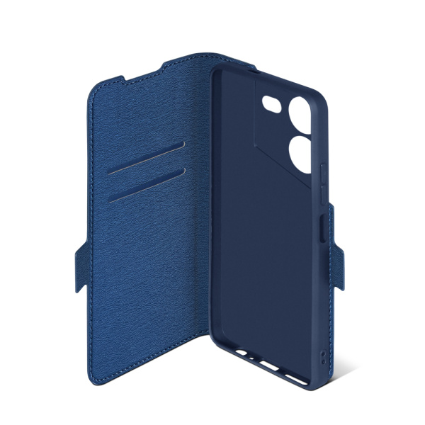 Чехол-книжка для Tecno POVA 5 (4G) DF tFlip-30 (blue)