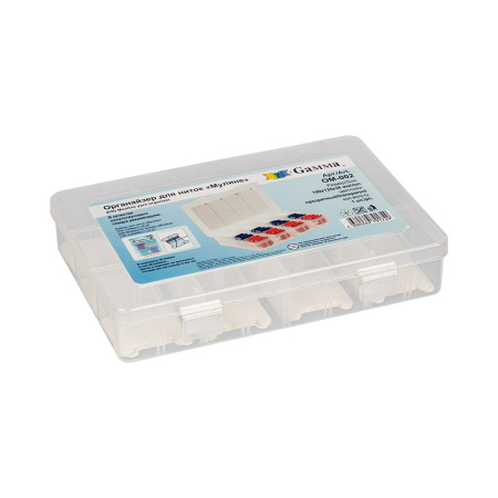 Органайзер "Gamma" ОМ-002 для ниток "Мулине" пластик 19.9 см в пакете