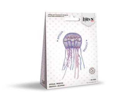 Набор для вышивания "Klart" я 10-028 "Брошь. Медуза" 13 х 5.5 см