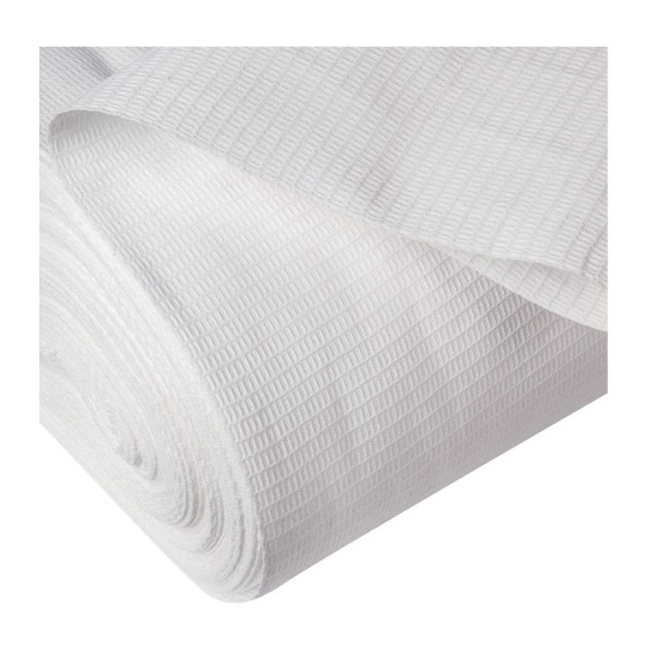 Полотно вафельное отбеленное, рулон 0,45х60м, плотность 200(+10)г/м2, LAIMA, 609578