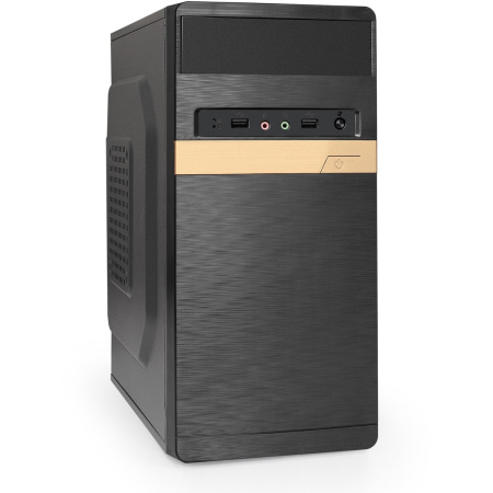 Корпус mATX 400w Exegate BAA-105-01-AAA400 (Black, 4USB, Audio)