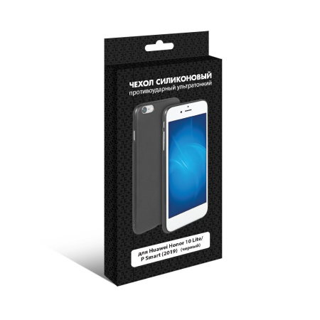 Чехол силиконовый для Honor 10 Lite DF hwColorCase-02 (black)
