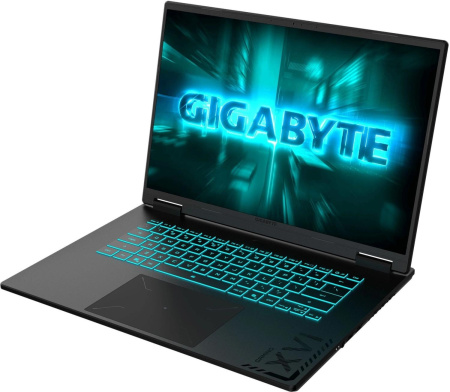 Ноутбук Gigabyte GAMING A16 Core Ultra 9 185H 16Gb SSD512Gb NVIDIA GeForce RTX 5060 8Gb 16" IPS FHD+ (1920x1200) без ОС black WiFi BT Cam (EVHS3KZ893SD)